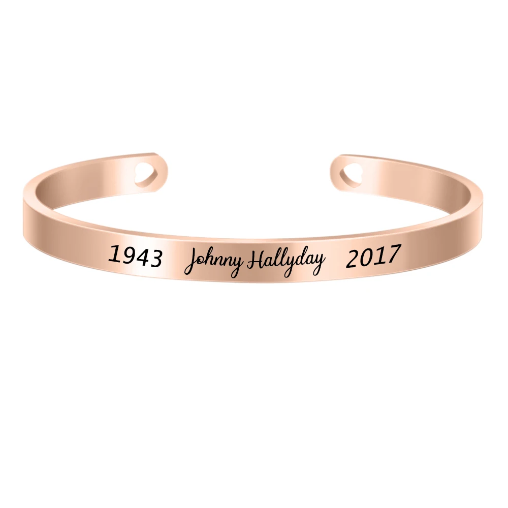 Custom Name Bracelet in Stainless Steel Cuff Bangle