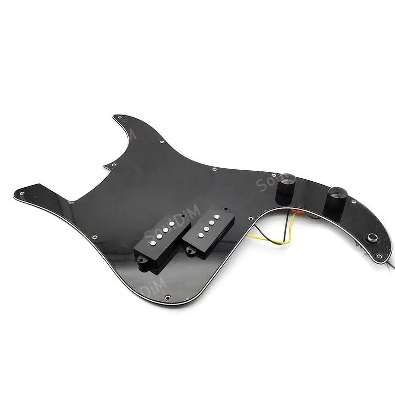 Black White P Bass Prewired Loaded Pickguard Pickup for Precision Bass Guitar 3 Ply PB Pickups  Electric Guitar Parts