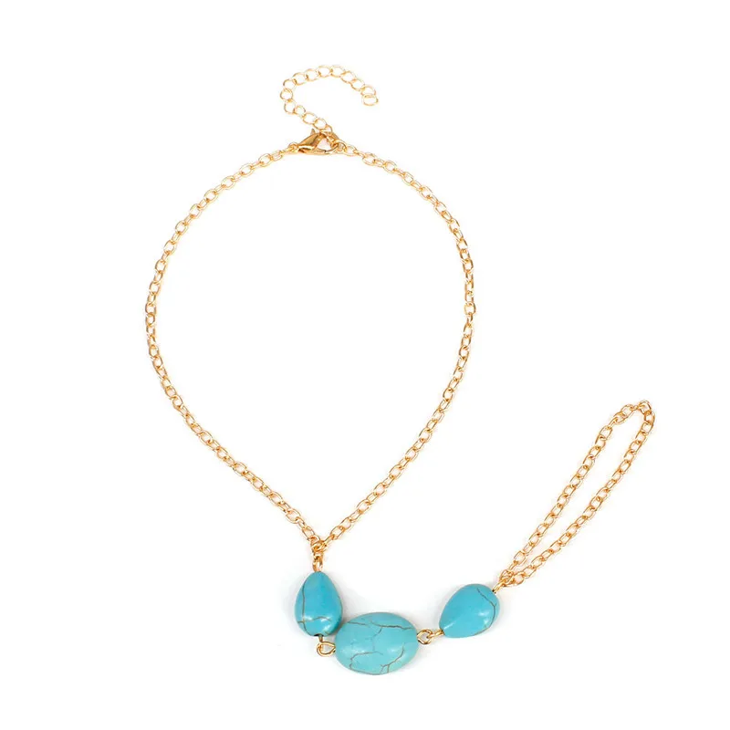 2 قطعة الذهب الشاطئ الراين الاباحية BDSM عبودية خلخال الجوارب مثير لعبة حفلة المثيرة ازياء الجنس اكسسوارات للنساء S1023 #4