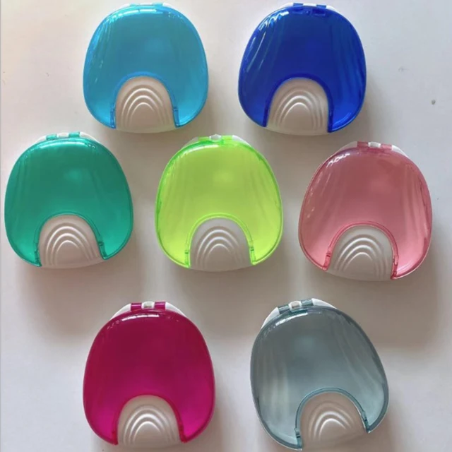 1PC Press-to-Open Dental Retainer Denture schowek częściowy proteza Case ortodontyczne małe zęby Box Travel Outdoor Boxes