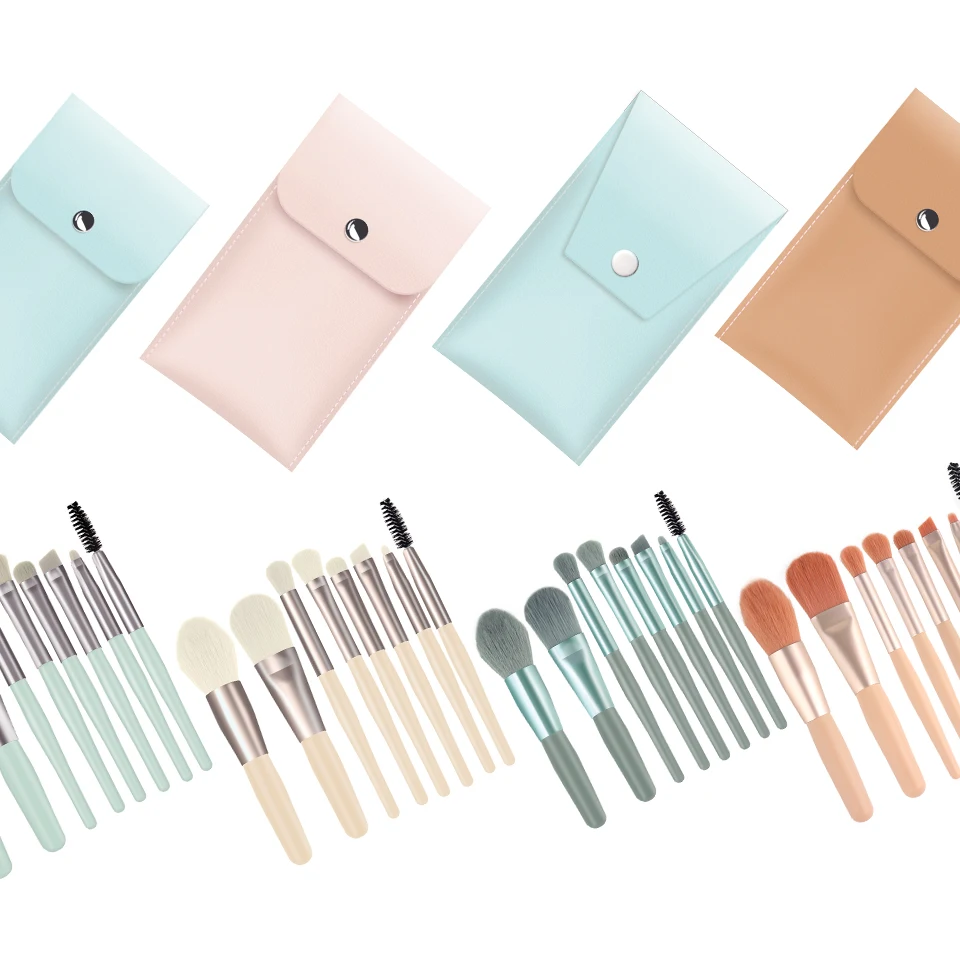 8Pcs Travel Portable Soft Makeup Brushes Set Cosmetic Powder Eye Shadow Foundation Blush Blending Beauty Makeup Brush Tools