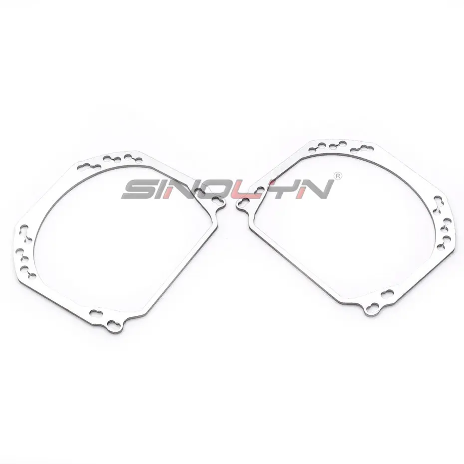 Headlight Lenses Mounting Frame Adapter For Hella 3R G5/E55/ E46 AL Bi-xenon Projector Lens DIY Car Lights Accessories Retrofit