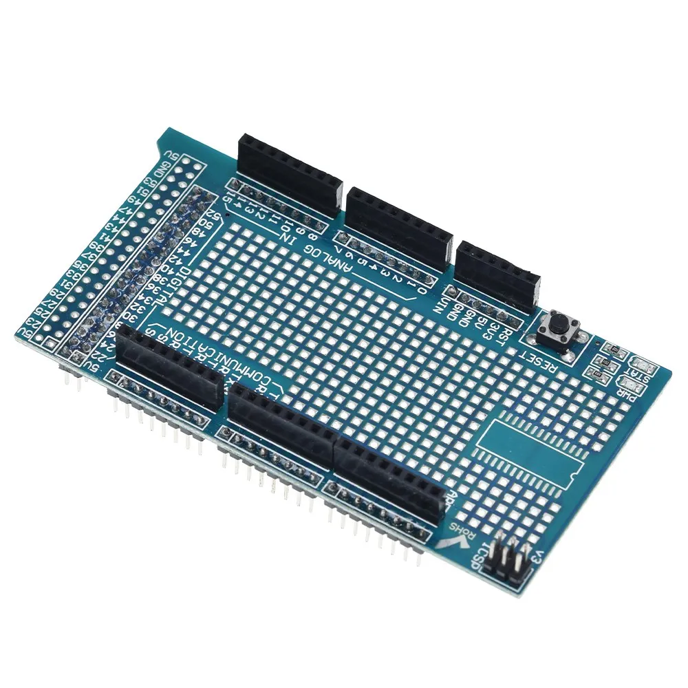 TZT MEGA 2560 R3 Proto Prototype Shield V3.0 Erweiterungsplatine + Mini-Steckbrett mit 170 Verbindungspunkten für Arduino DIY – Detail 6