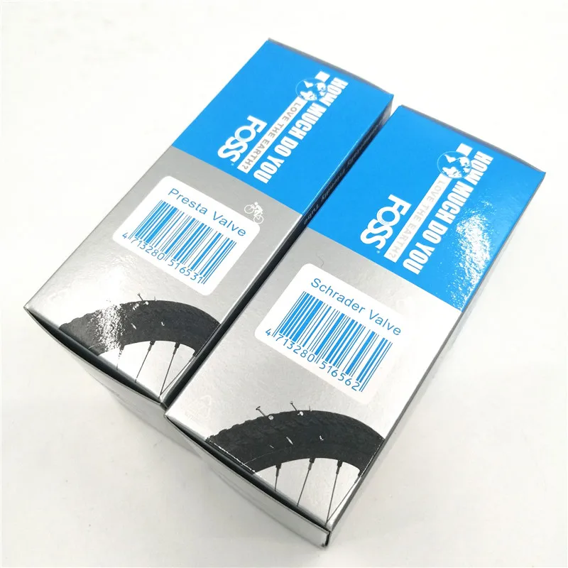 Foss 27.5 inch MTB Mountain Bike Inner Tube 650b 27.5*1.95-2.5 Schrader Preata Valve AV/FV Tube Patch Cycling Bicycle Tire Part