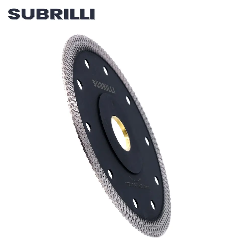 SUBRILLI 5นิ้ว125Mm Diamond Saw Blade สำหรับกระเบื้องเซรามิคหินอ่อนหินแกรนิต Wave สไตล์ตัดเพชรก้าวร้าววงกลม saw