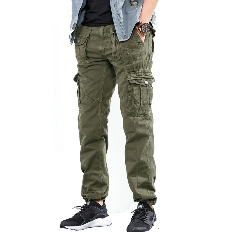 

Drop shipping Pop Pop autumn mens military cargo pants straight fit casual tatical trousers long trousers AXP119