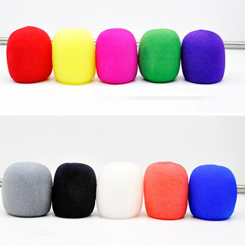 ارتفاع-30 حزمة سميكة يده ميكروفون المرحلة الزجاج رغوة الغلاف كاريوكي DJ (12 اللون)