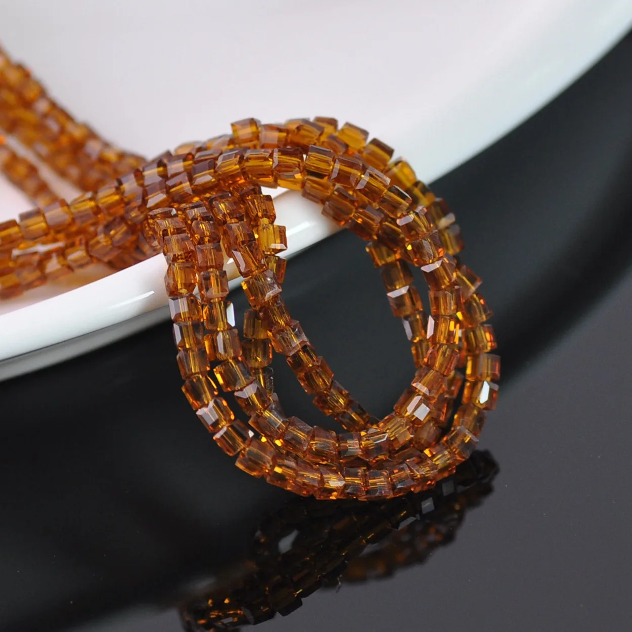 

200pcs Deep Brown 3mm Small Cube Square Faceted Czech Crystal Glass Loose Crafts Beads Wholesale lot for Jewelry Making DIY