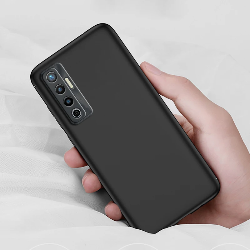 

Black Soft Silicone Funda for Tecno Camon 17P Case 6GB 128GB 6.8 Inch Soft TPU Good Quality Phone Cover For Tecno Camon 17P