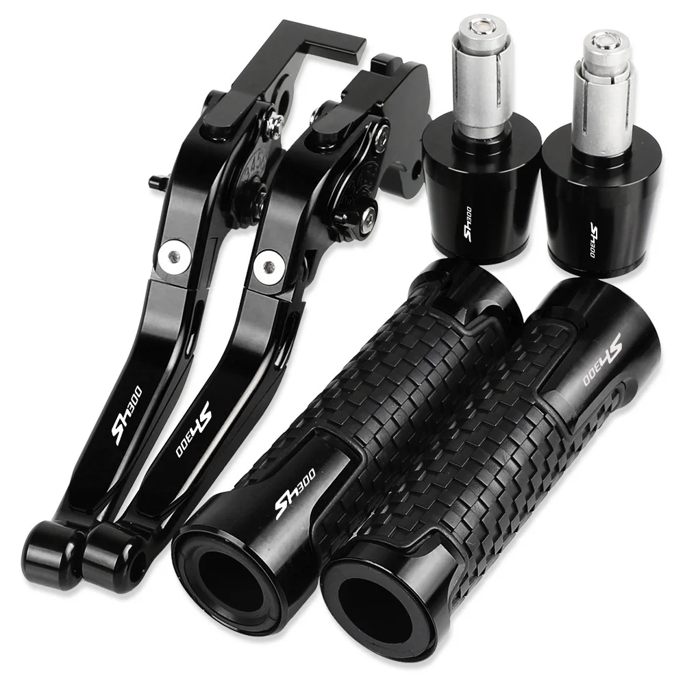 

SH 300 Motorcycle Aluminum Brake Clutch Levers Handlebar Hand Grips ends For HONDA SH300 2013 2014 2015 2016 2017 2018