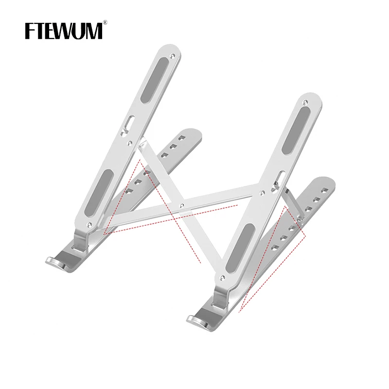 Laptop Stand Bracket Foldable Heightening Portable Heat Dissipation Aluminium Alloy Laptop Holder for Notebook For Macbook Pro