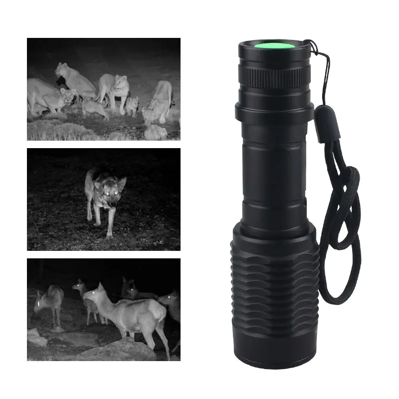 5W IR850NM Professional Night Vision Hunting Torch Tactical Infrared Radiation IR940NM Zoomable Waterproof Hunting Flashlight