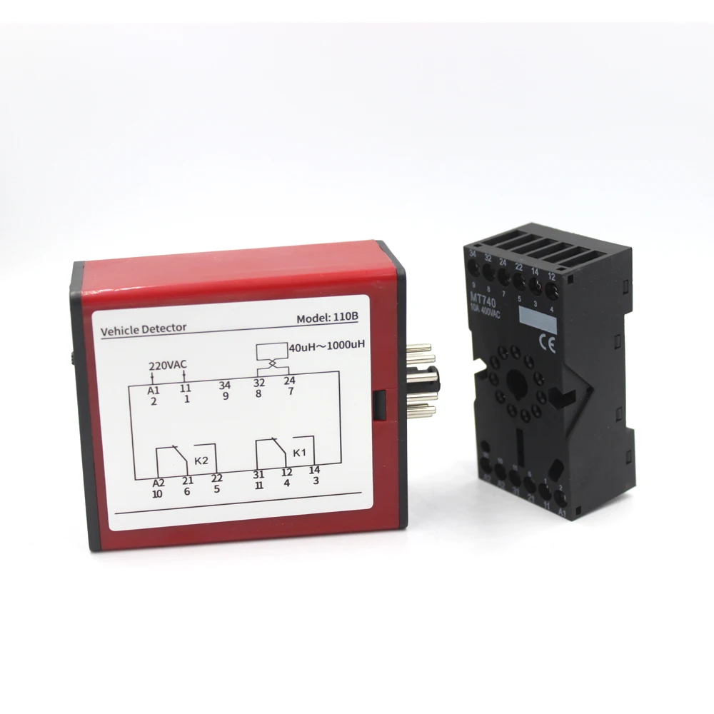 AC220V Groundเซ็นเซอร์Single Channel Traffic Vehicle LoopสำหรับอัจฉริยะสำหรับEntrance Exitที่จอดรถการจราจรควบคุม