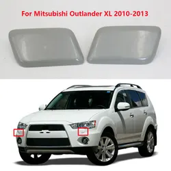 1 pair Left and Right Side Headlamp Cleaning Headlight Washer Spray Nozzle Jet Cover Cap For Mitsubishi Outlander XL 2010-2013