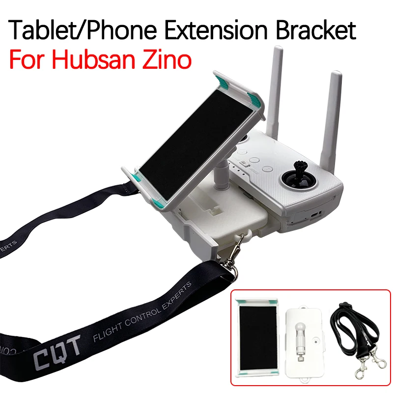 Hubsan zino/2/proh117s用リモートコントローラータブレット拡張スタンド電話取り付けブラケットクリップスタンドストラップアクセサリー