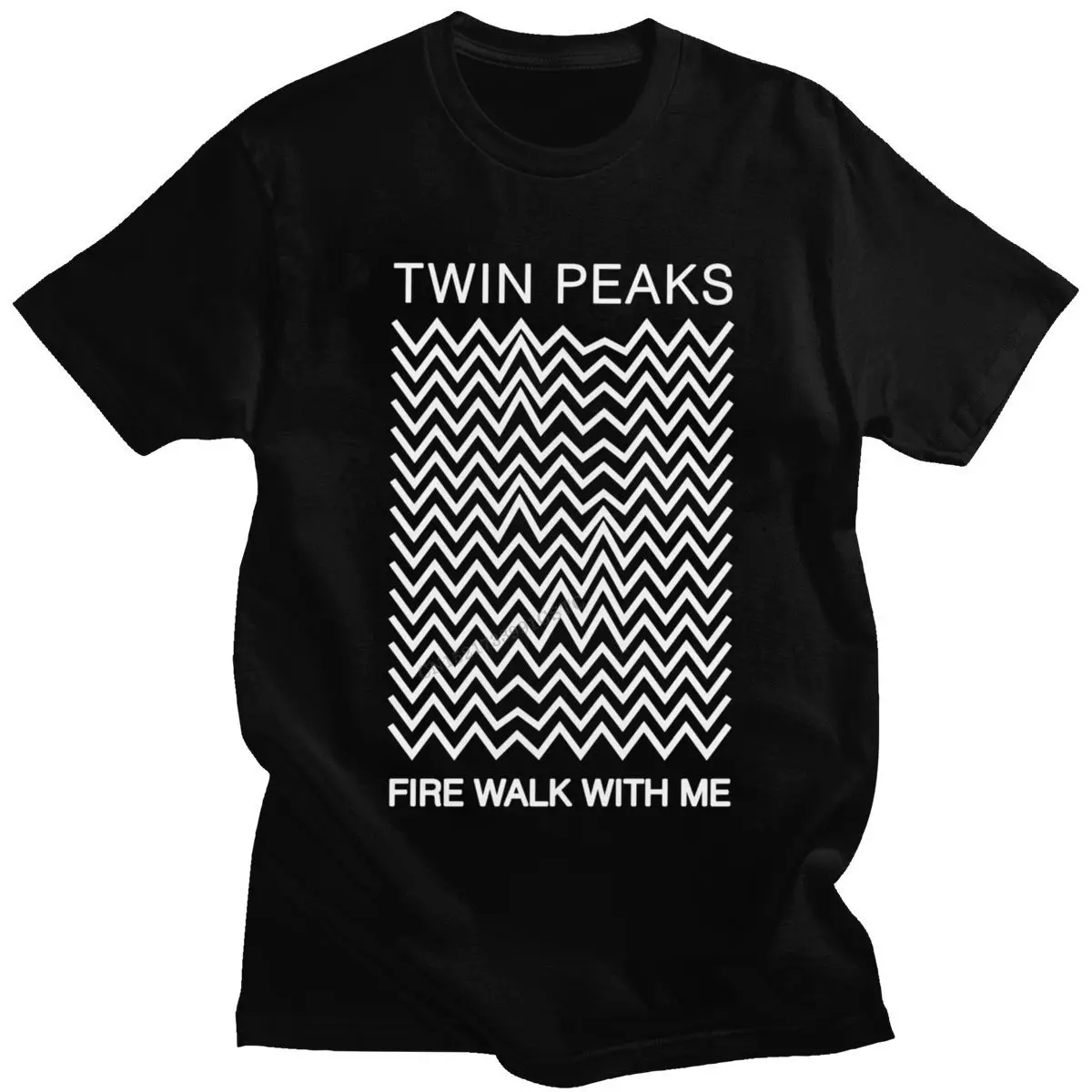 Cool Twin Peaks Tshirts Men Pure Cotton Urban T-Shirt Father\'s days Fire Walk With Me David Lynch Clothing Camisas