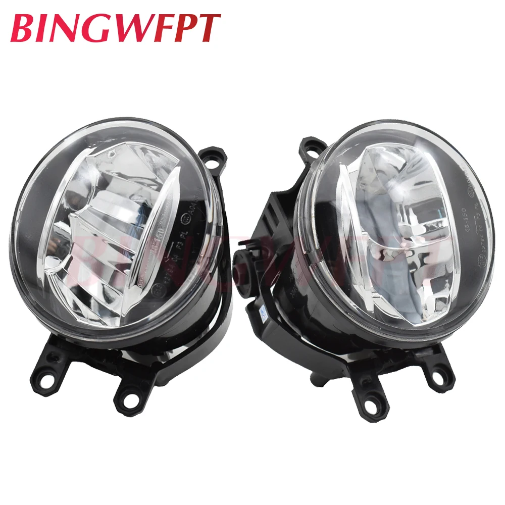 2pcs/pair (Right + Left ) Car Front Bumper High Bright LED Fog Light For Toyota Highlander 2008-2010 For Venza 2009 2010 - 2012