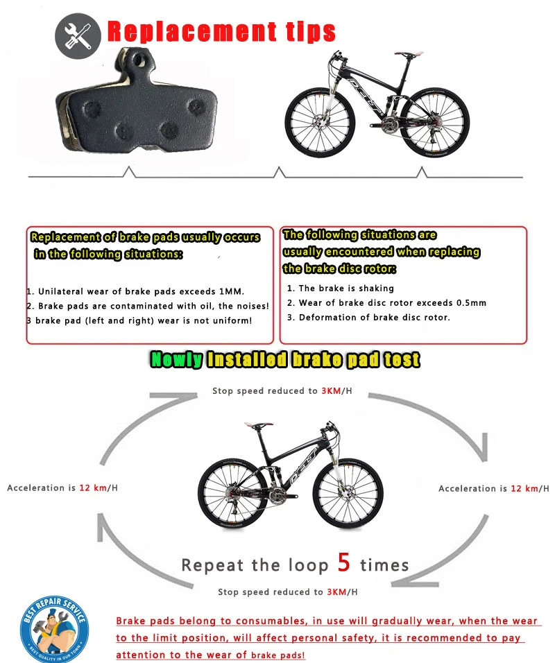 DELT 4 Pair Bicycle Disc Brake Pad,For SRAM,Avid,Code R,2011-2014,Guide,Caliper,Semi-Metallic,MTB,Mountain,Cycling,BIKE,part