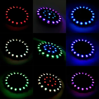 DIY 풀 컬러 RGB LED 오로라 크리스탈 에너지 서클 링 큐브 모듈 키트, WS2812 