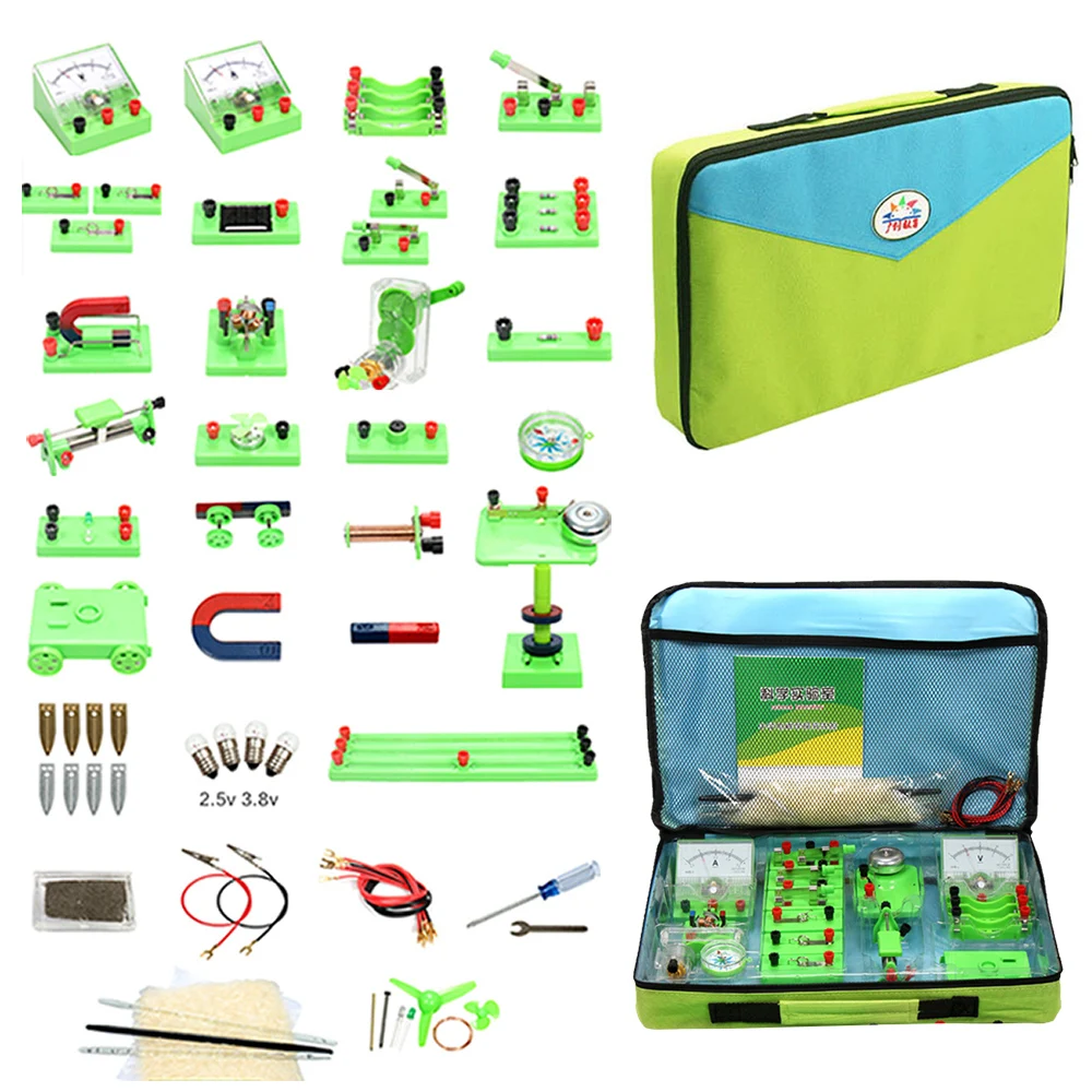 EUDAX School Physics Labs Basic Electricity Discovery Circuit and Magnetism Experiment kits for Junior Senior High School