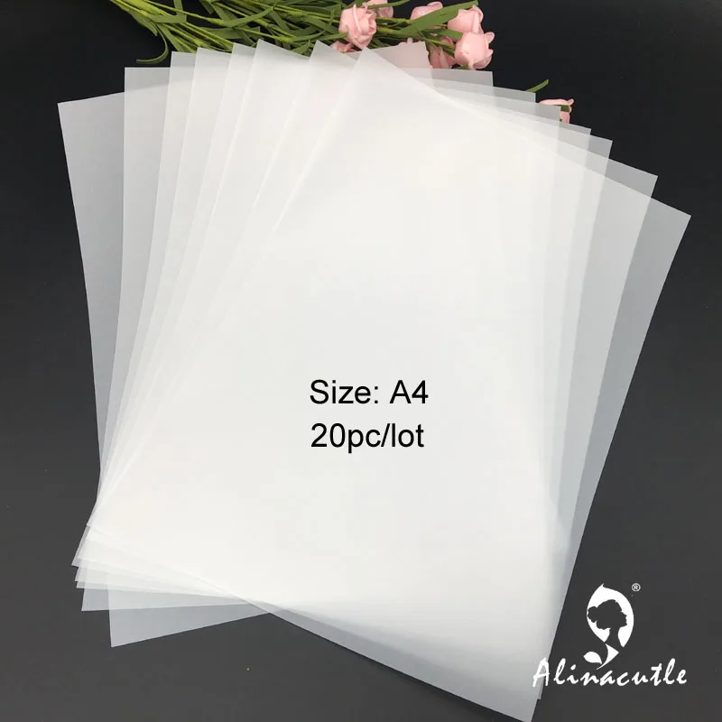 20pcs A4 Vellum Paper Acetate Paper Pack Design Paper Scrapbooking paper pack handmade paper craft Background Alinacraft