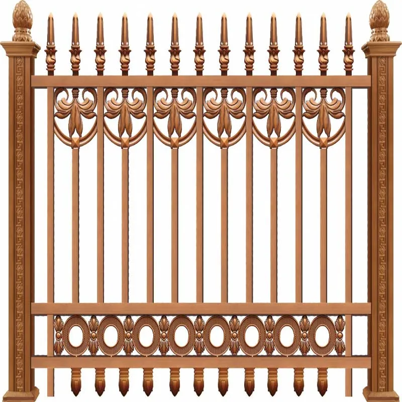 New Design Cheap Wrought Iron Fence Panel Garden Fence For Sale