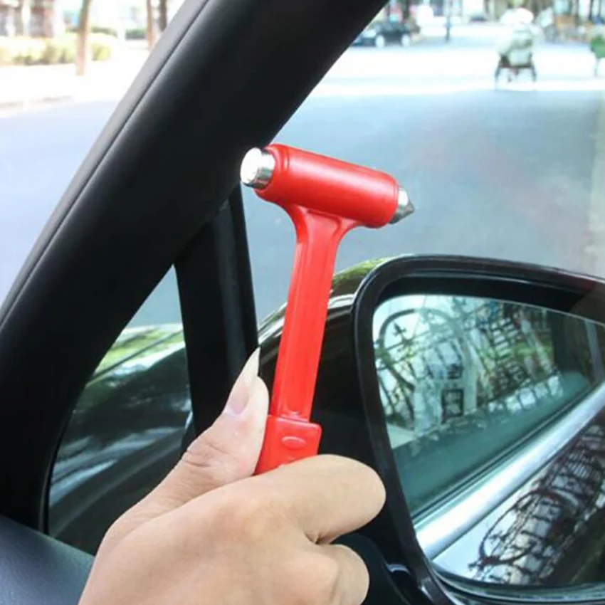 Safety Hammer, Emergency Escape Tool with Car Window Breaker and Seat Belt Cutter, Life Saving Survival Emergency Hammer