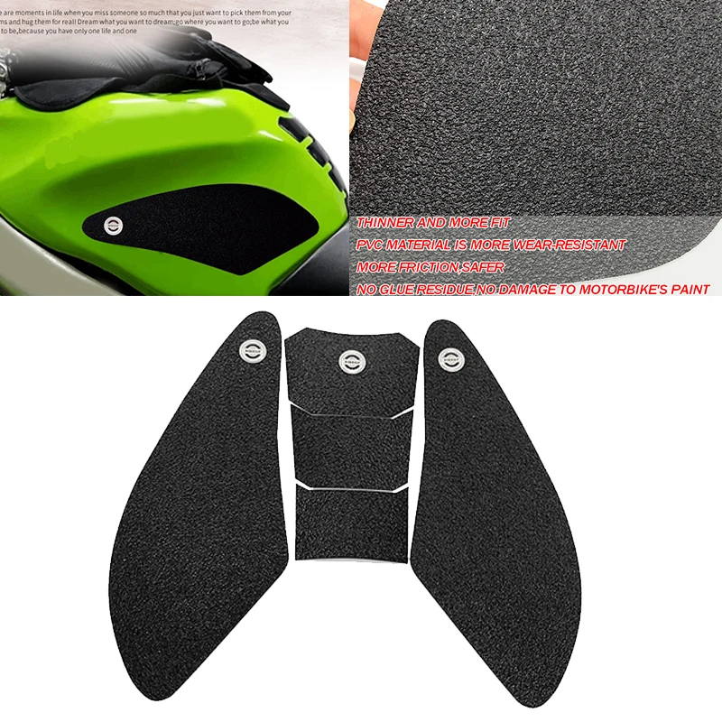 ZX 6R 07 08 Motorcycle Sticker Anti slip Fuel Tank Pad PVC Side Gas Knee Grip For Kawasaki ZX-6R ZX6R ZX 6R 2007 2008