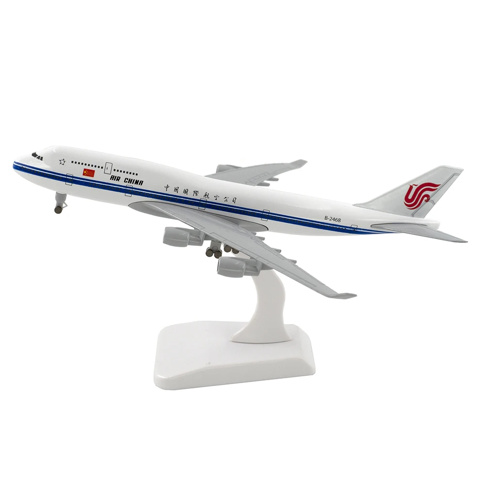 

20cm Aircraft Air China Boeing 747 with Landing Gear B747 Alloy Plane Model Children Gift for Collection Home Decorations