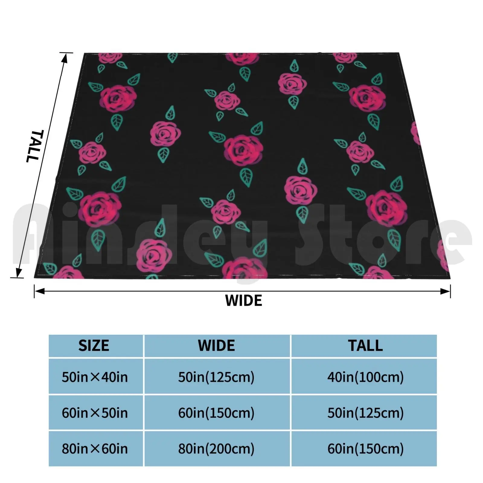 Blanket Roses And Leaves On Dark Background 79 Roses Leaves Pattern Dark Background Emo