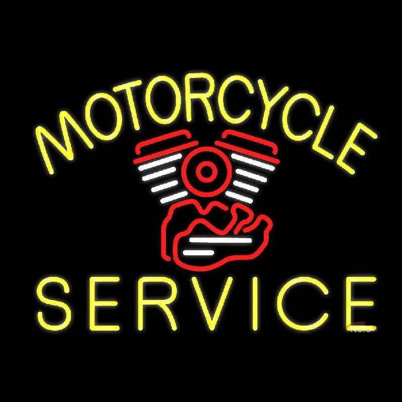 

NEON SIGN For Motorcycle Service NEON Lamp Garage GLASS Tube Affiche Neon Decor Window Handcraft anuncio luminoso Dropshipping