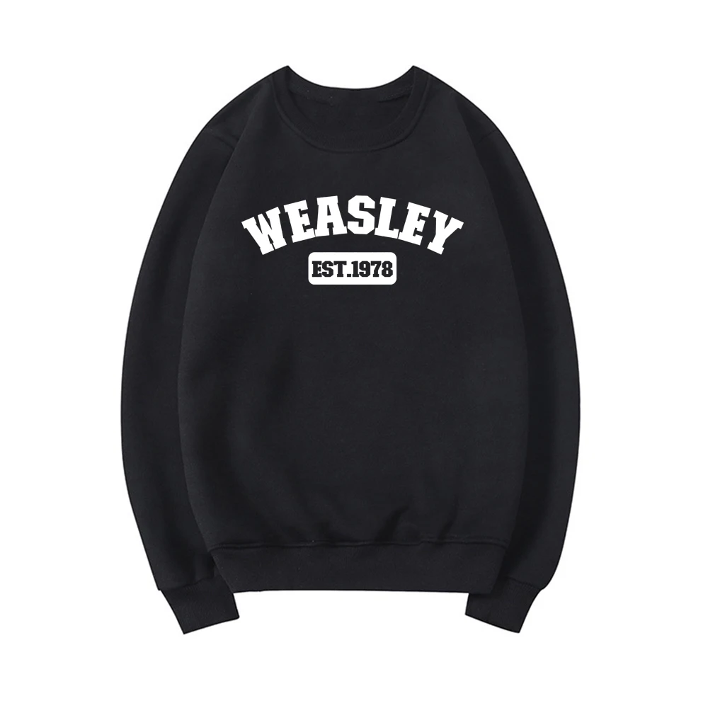 Weasley Est 1978 Sweatshirt Weasley Twins Shirt HP Inspired Sweatshirt Unisex Graphic Hoodies Long Sleeve Women Pullovers Tops