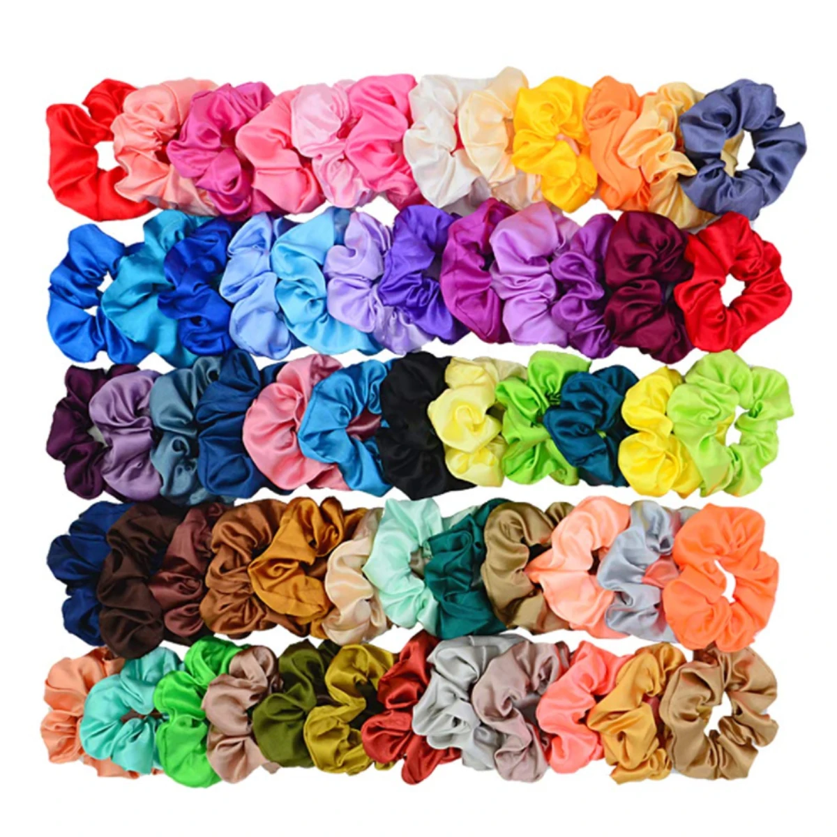 10/20PCS Mix Color l French Elastic Hair Scrunchies For Women Hair Tie Rubber Band High Quality Hair Rope Accessories Wholesale