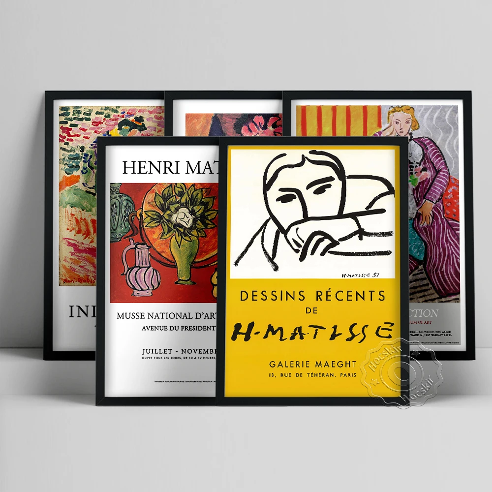 Henri Matisse Poster, La Japonaise Woman Beside The Water Wall Painting, Dessins Recents Matisse Prints, Vintage Figure Wall Art