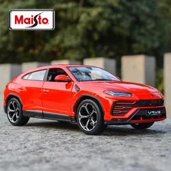 Maisto 1:24 Lamborghini Urus Red SUV Car Static Die Cast Vehicles Collectible Model Car Toys