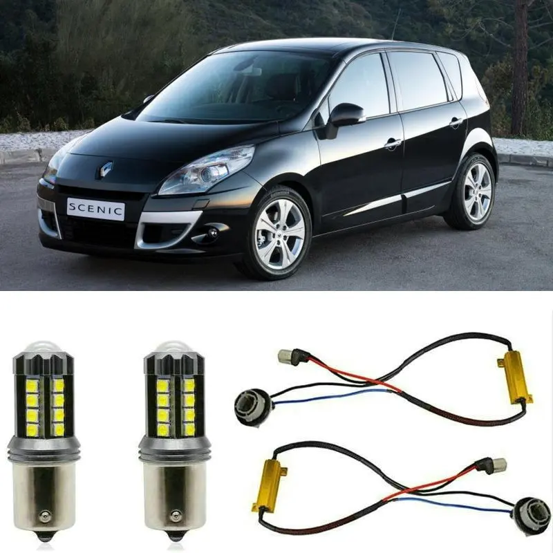 

Fog lamps for RENAULT SCENIC 3 III JZ0/1 Stop lamp Reverse Back up bulb Front Rear Turn Signal error free 2pc