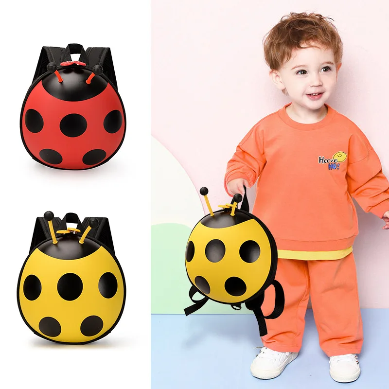 Prevent Lost Ladybug Children\'s Bag Outdoor Cute MIni Backpack For Kids Kindergarten School Book Bag Cartoon Students Backpack