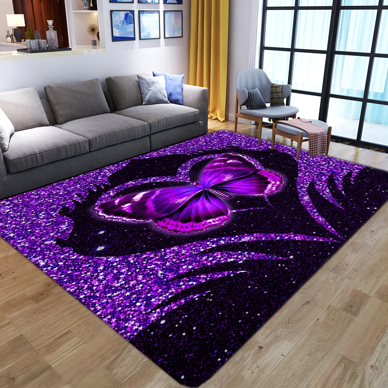 Cartoon dream mermaid Carpets for Bedroom Children Play Mat soft Flannel Living Room Carpet Baby Crawling Floor Area Rug Kitchen