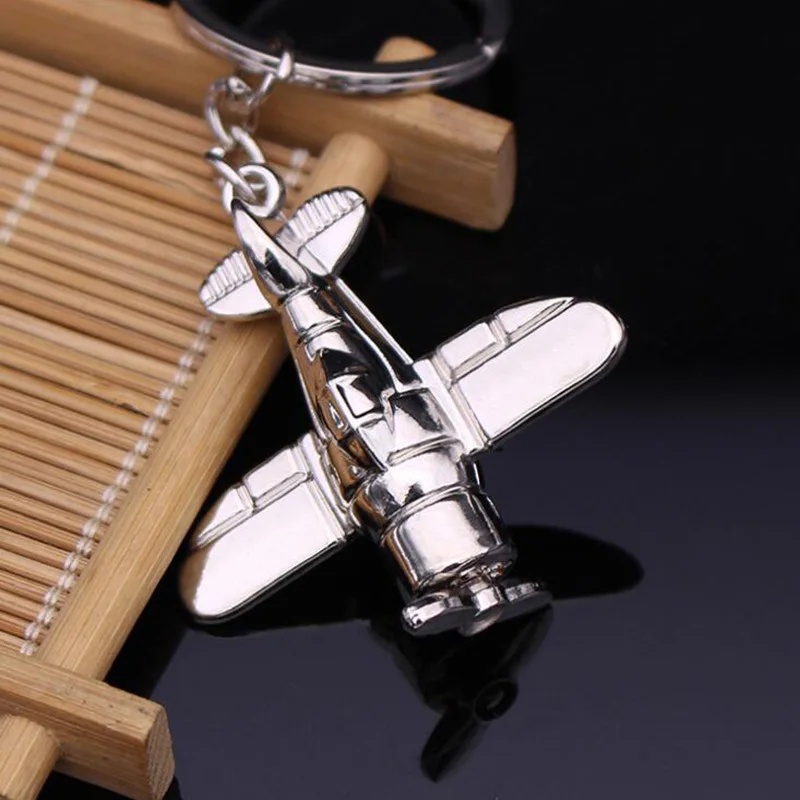 Metal Airbus Airliners Fighter Jet Plane Warplane Helicopter Airplane Keyring 3D Bomber Aircraft Keychain Warcraft Key Chain