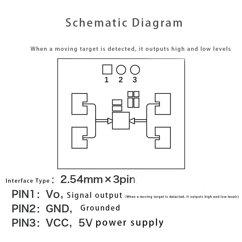HLK-LD112 24G Millimeter Wave Radar Sensor Intelligente Motion Sensor Module LD112 Menselijk Lichaam Sensor Switch Module