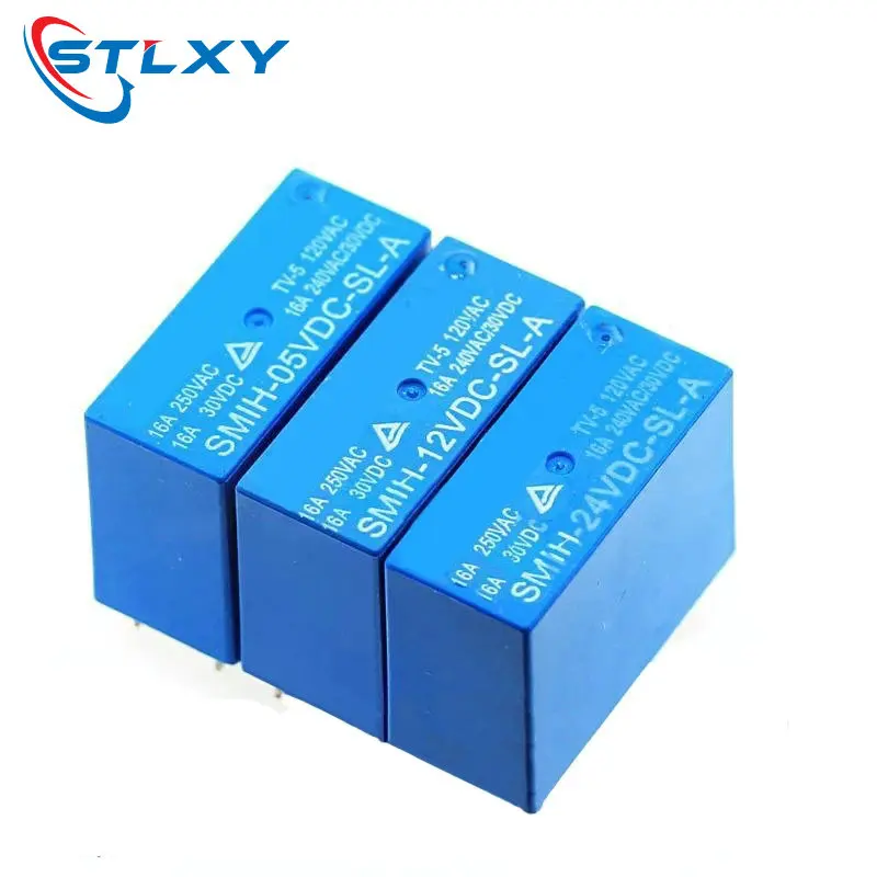 2PCS 5v 12v 24v SMIH-05VDC-SL-C SMIH-12VDC-SL-C SMIH-24VDC-SL-C Relays 250V 16A 8PIN SMIH-05V 12V 24VDC-SL-A 6Pin Relay