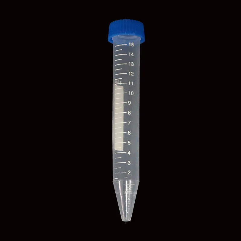 10 / Pk 15ml Screw Cap Plastic Bottle Transparent Tube Sample Storage Container Radiation Experiment Centrifuge Tube Plastic