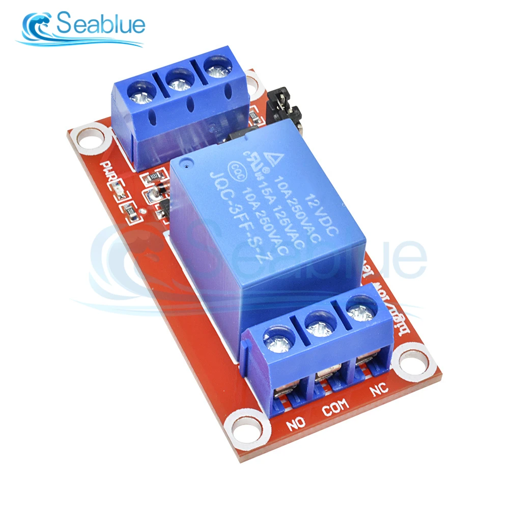 5Pcs DC 5V 9V 12V 24V 1 CH Relay Module With Optocoupler Shield Board High And Low Level Trigger Power Supply Module For Arduino