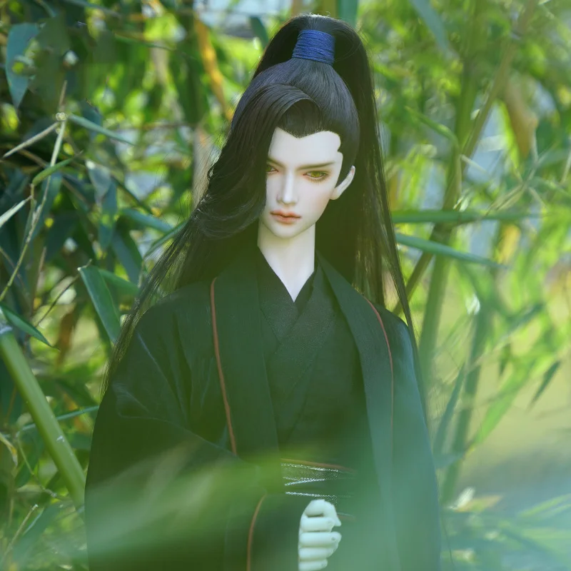 อุปกรณ์เสริม BJD 1/4 1/3 ชุดโบราณ ผมยาว ฮั่นฝูจีน วิกผมซามูไร สำหรับตุ๊กตา BJD/SD SD13 SD17 SSDF รุ่น Strong Uncle A0878