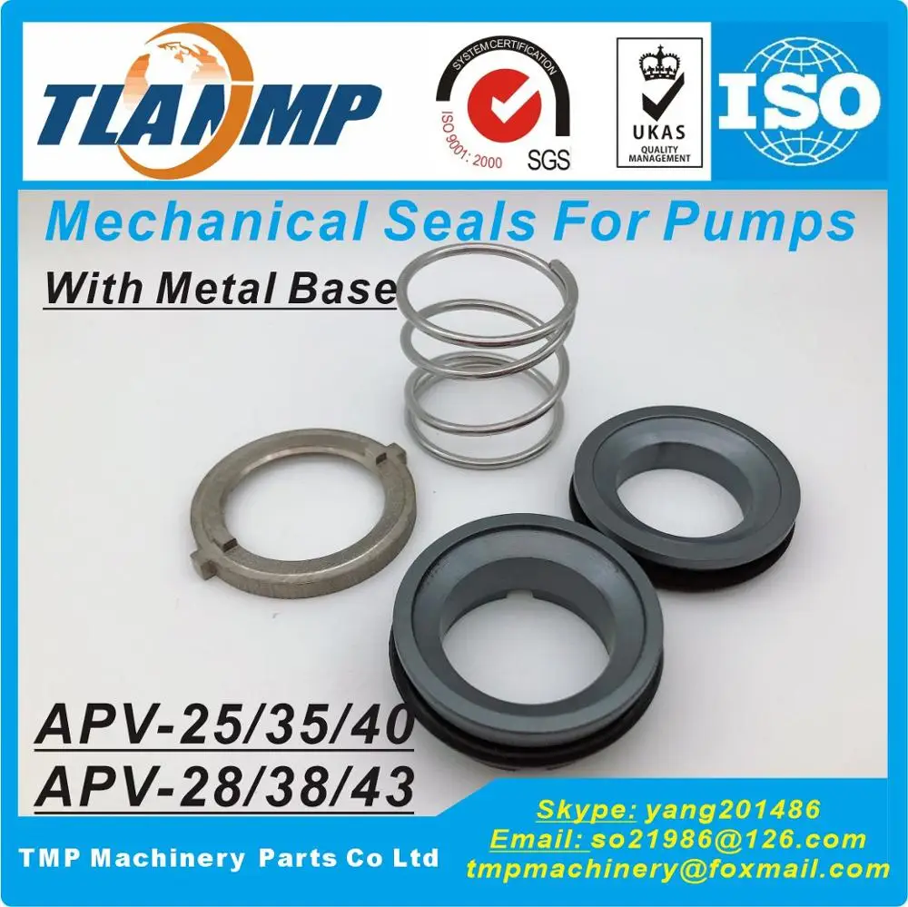 APV-25 ( APV-28 ), APV-35 ( APV-38 ), APV-40 ( APV-43 ) APV Mechanical Seals for APV W+ plus pumps (Material:SiC/SiC/VIT)