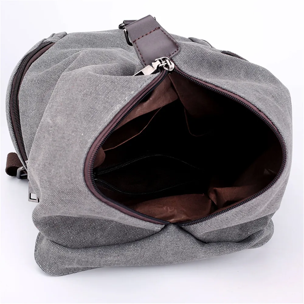 Imagem -06 - Mochila de Lona Feminina Bolsa de Ombro com Fivela Design Antifurto Mochila Escolar para Meninas Bolsa de Viagem Casual de Alta Qualidade