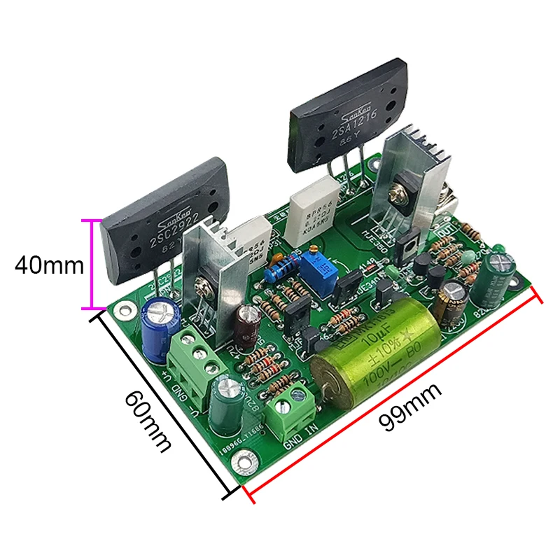 Ghxamp HIFI klasyczna dyskretna płyta wzmacniacza Audio AMP 35V/us przez \