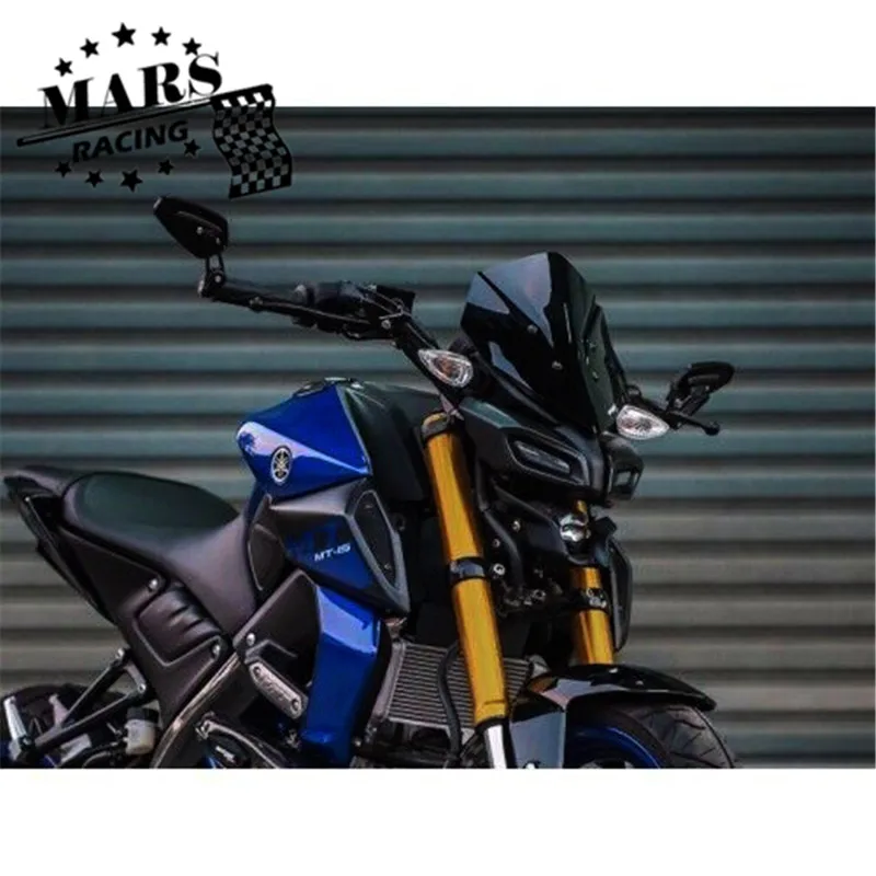 NEW Motorcycle Sport Touring Windshield Viser Visor WindScreen Wind Deflector Fits For YAMAHA MT-15 '18 '19 MT15 MT 15 2018-2019