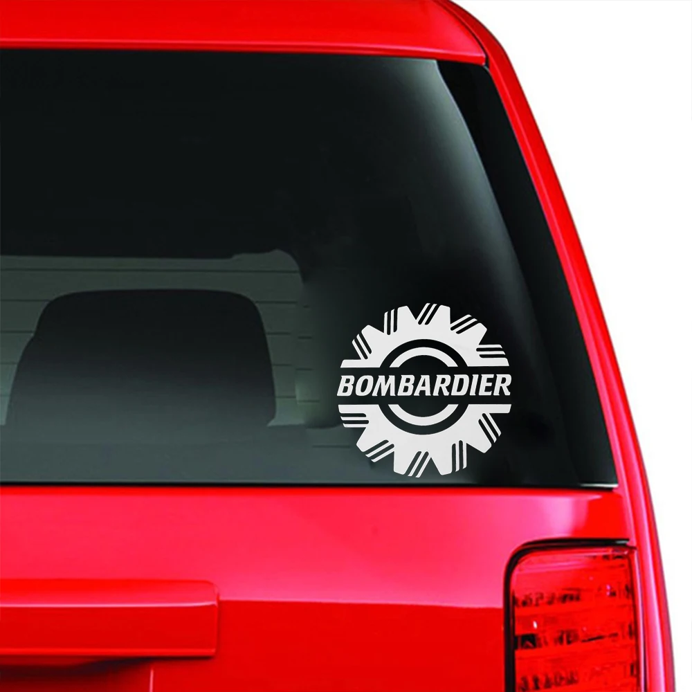 Jptz various sizes, Bombardier logo, four pieces of polyethylene stickers, suitable for automobiles, diesel vehicles and comput