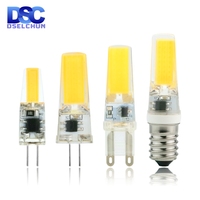 4pcs/lot LED G4 G9 E14 3W 6W Light Bulb AC/DC 12V 220V LED Lamp COB Spotlight Chandelier Replace Halogen Lamps Cold/Warm white